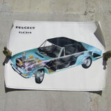 Car poster "Peugeot 504"