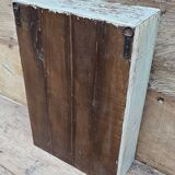 Old Art Deco wall display case in Burmese teak