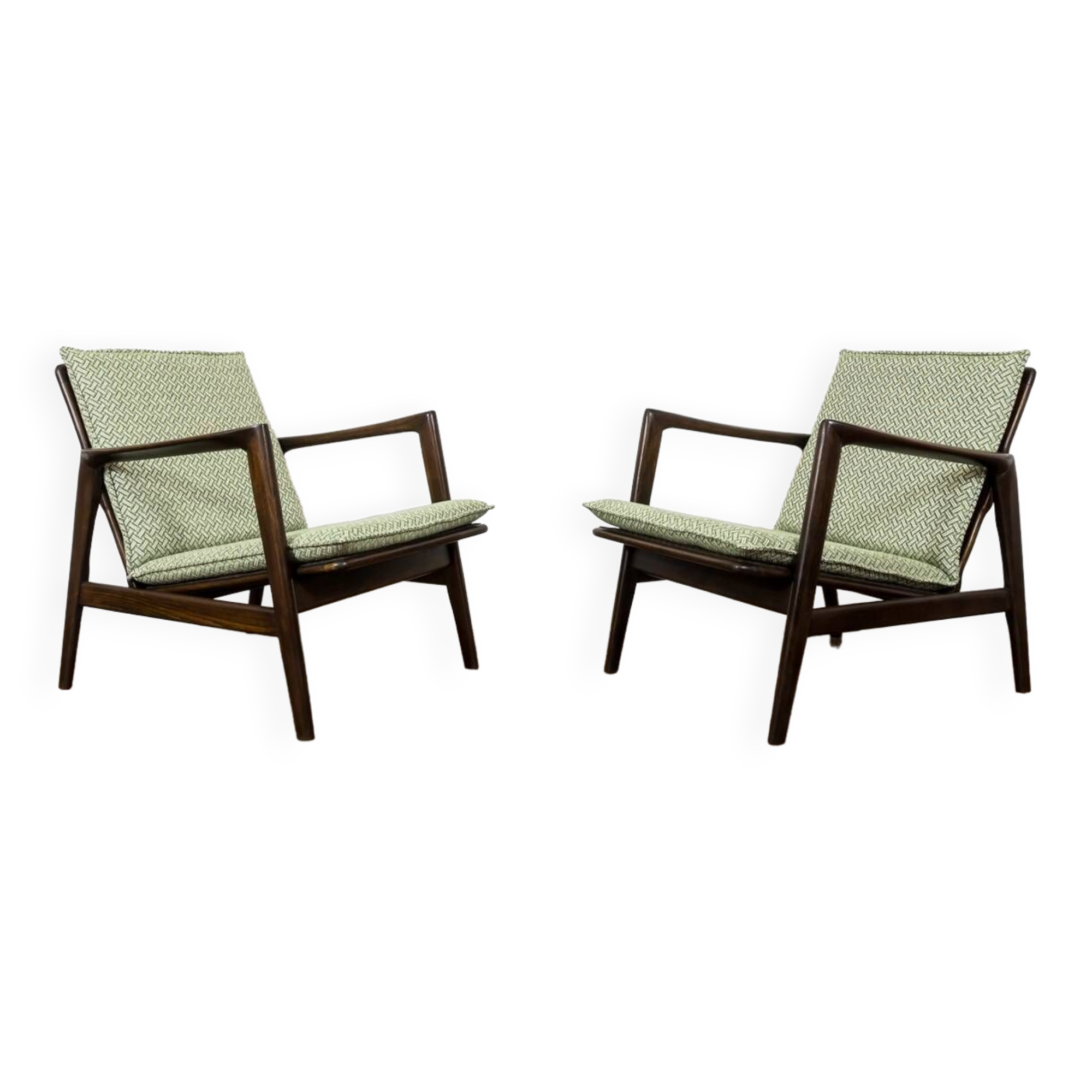 Fauteuils Mid Century Modernes Type 300 130, 1960s, Set de 2