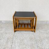 Teak nesting coffee table