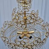 Vintage chandelier with tassels from the 80s