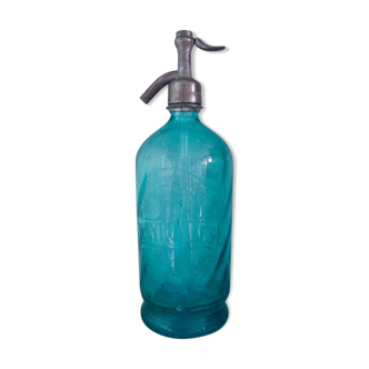 Turquoise blue seltz water siphon