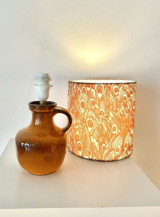 70s vintage orange lamp - wireless - suitable for outdoor use