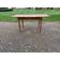 Table de ferme campagnarde en pin et noyer, 1 tiroir