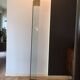 Glass and brass floor lamp by Max Baguara for Lamperti, Italy, 1970s