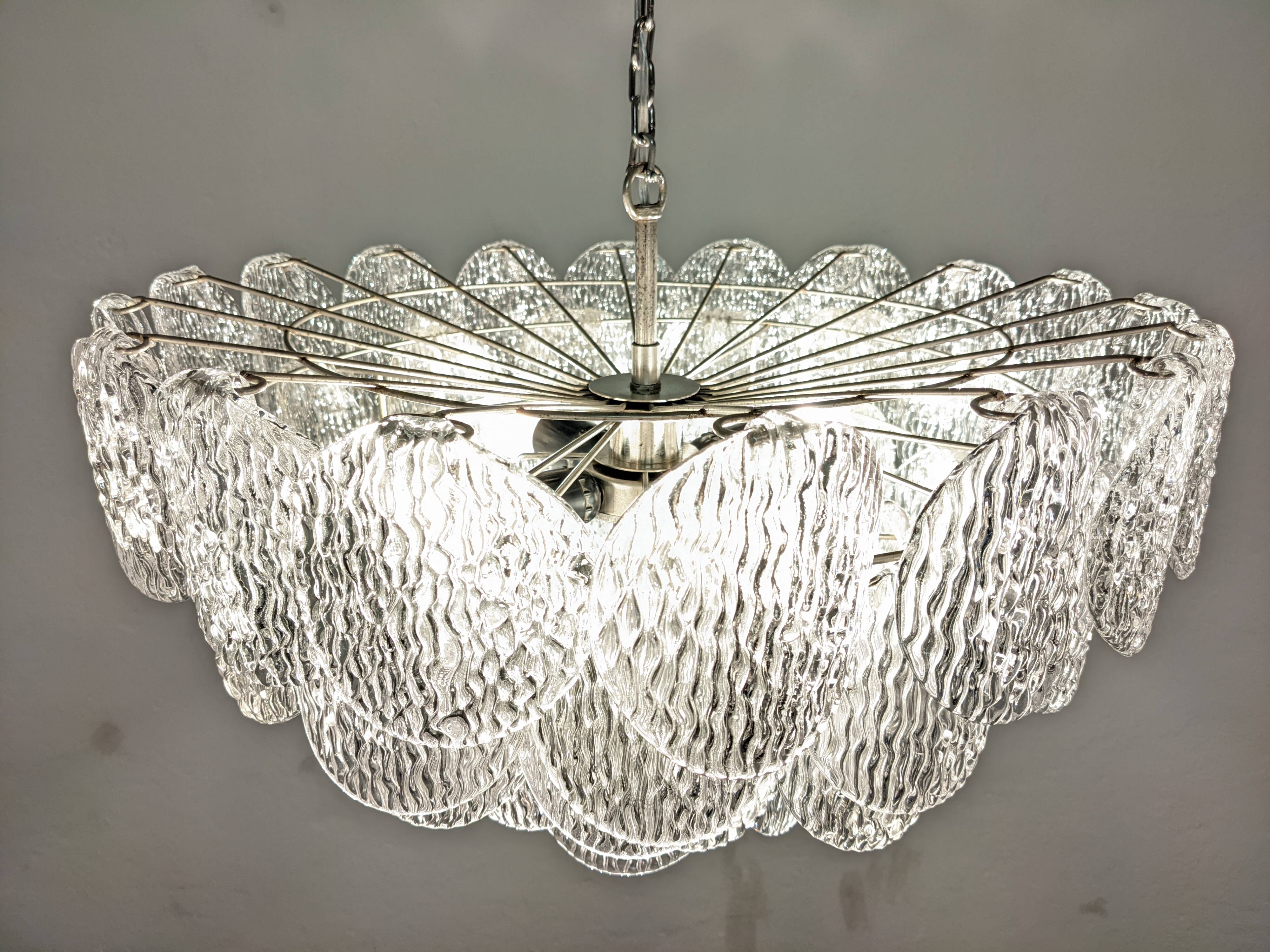 Murano glass chandelier by JT Kalmar circa 1970