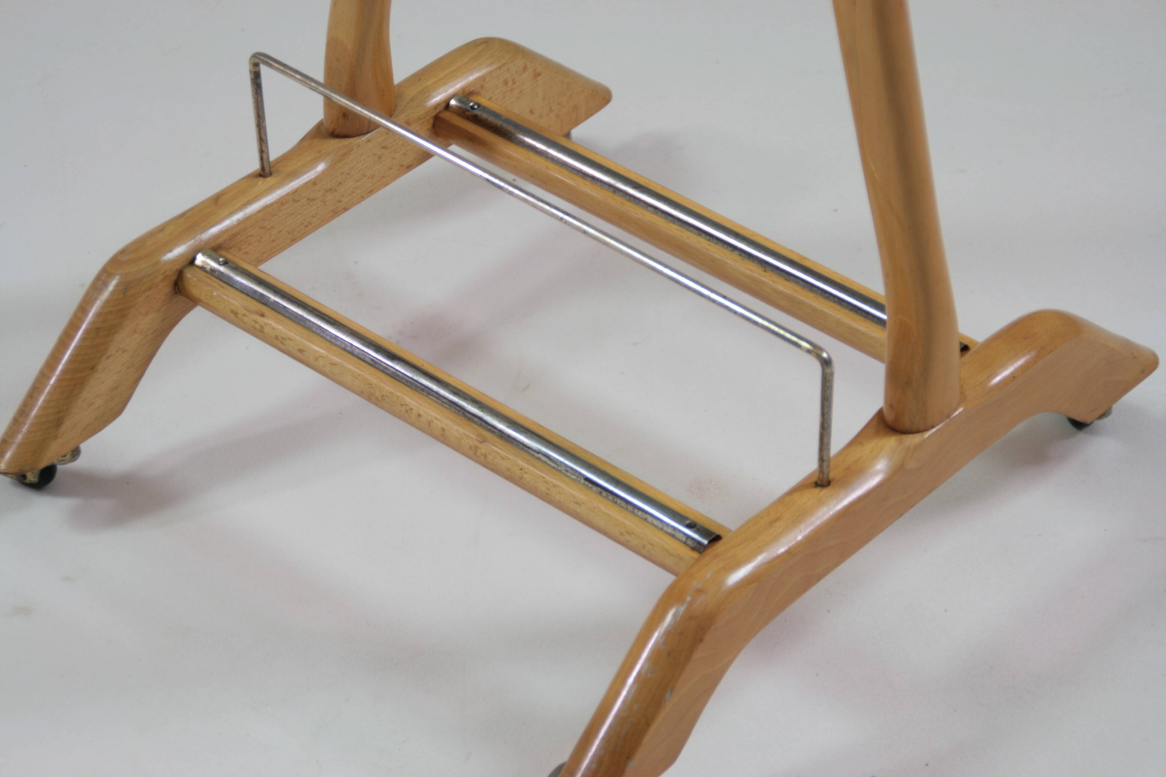 Vintage Italian beech valet by Ico Parisi for Fratelli Reguitti, 1950s