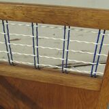 Lit enfant à système vintage, chêne et scoubidou