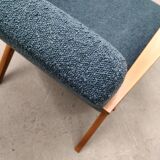 Mid Century Easy Chair Model B - 310 Var in Blue Boucle