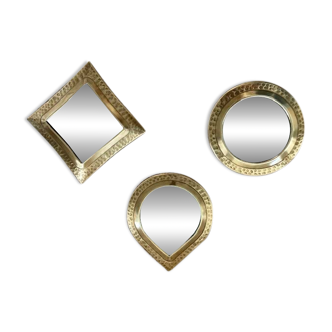 Trio Miroir Laiton