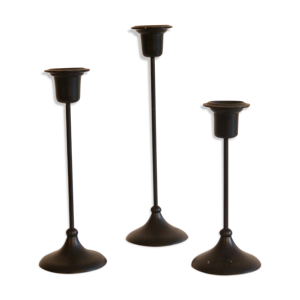 Lot de 3 bougeoirs scandinaves