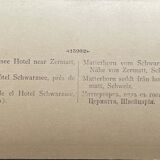 Old photography stereo, stereograph, luxury albumine 1903 Matterhorn Switzerland