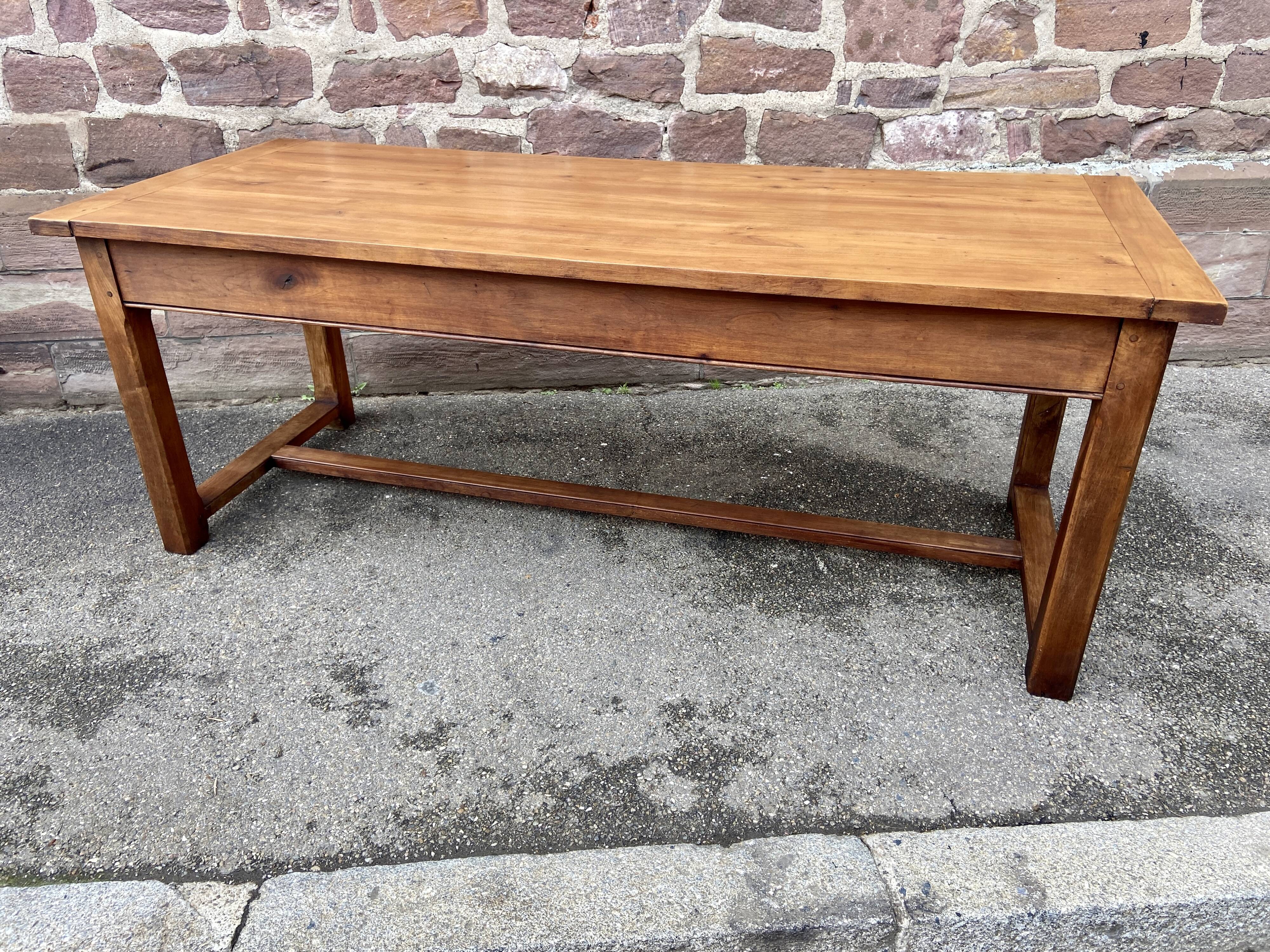 Cherry farmhouse table