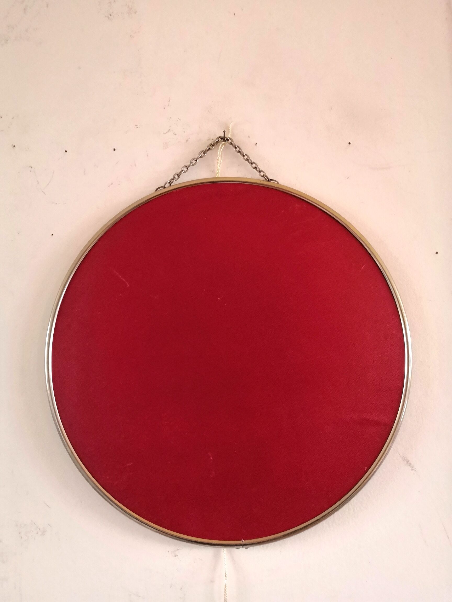 Round barber mirror 60s