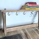 ETAGERE Vintage 5 Crochets BOIS Brut