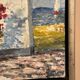 Mid Century Oil on Canvas “Sommardag” by Egon Lennart, Vintage & Framed 24×24cm