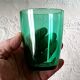 4 glasses 19 cl Retro emerald green tempered glass Arcoroc France