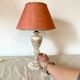 Vintage lamp in alabaster and mother-of-pearl