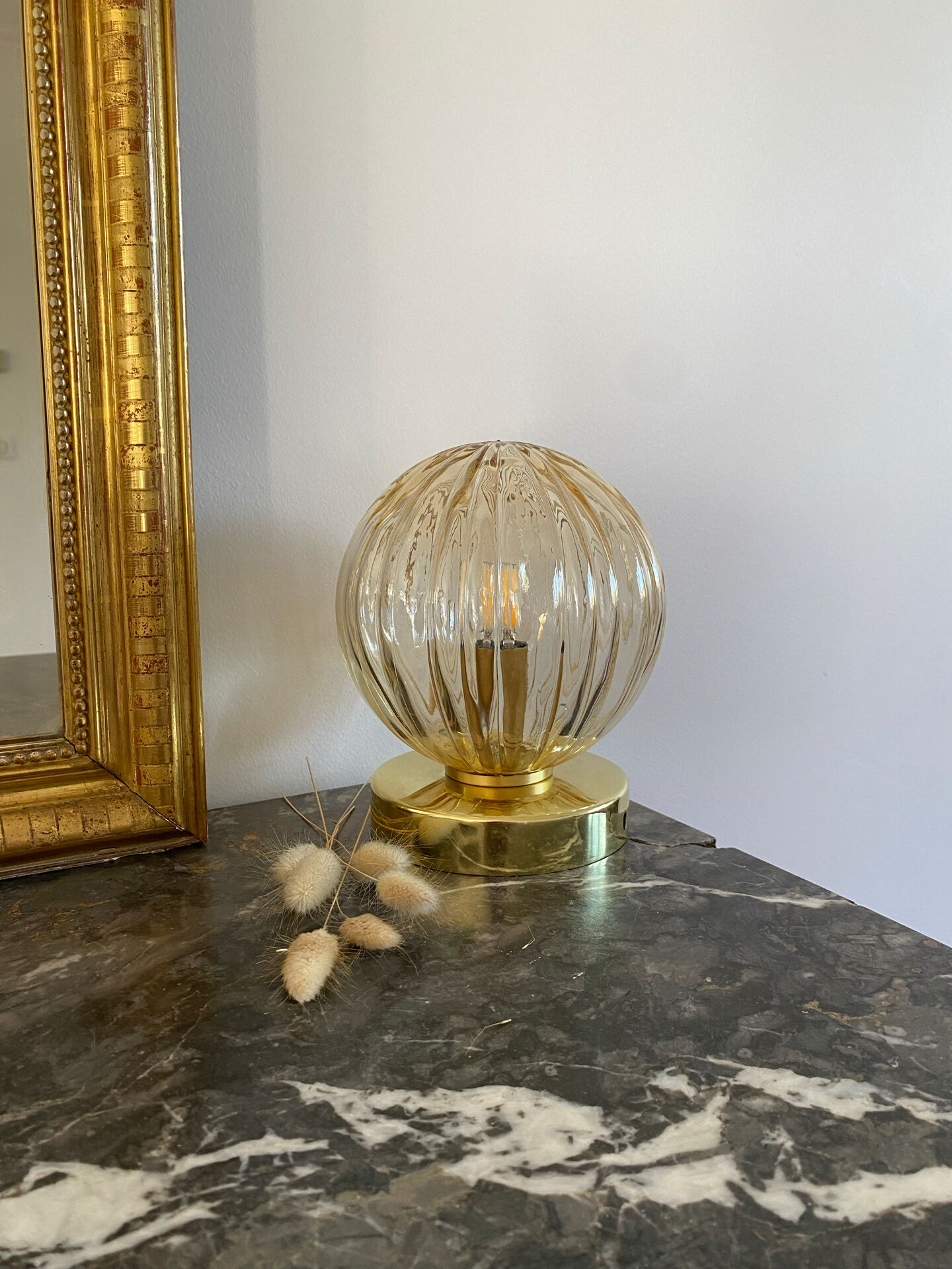 Vintage globe wall light or ceiling light