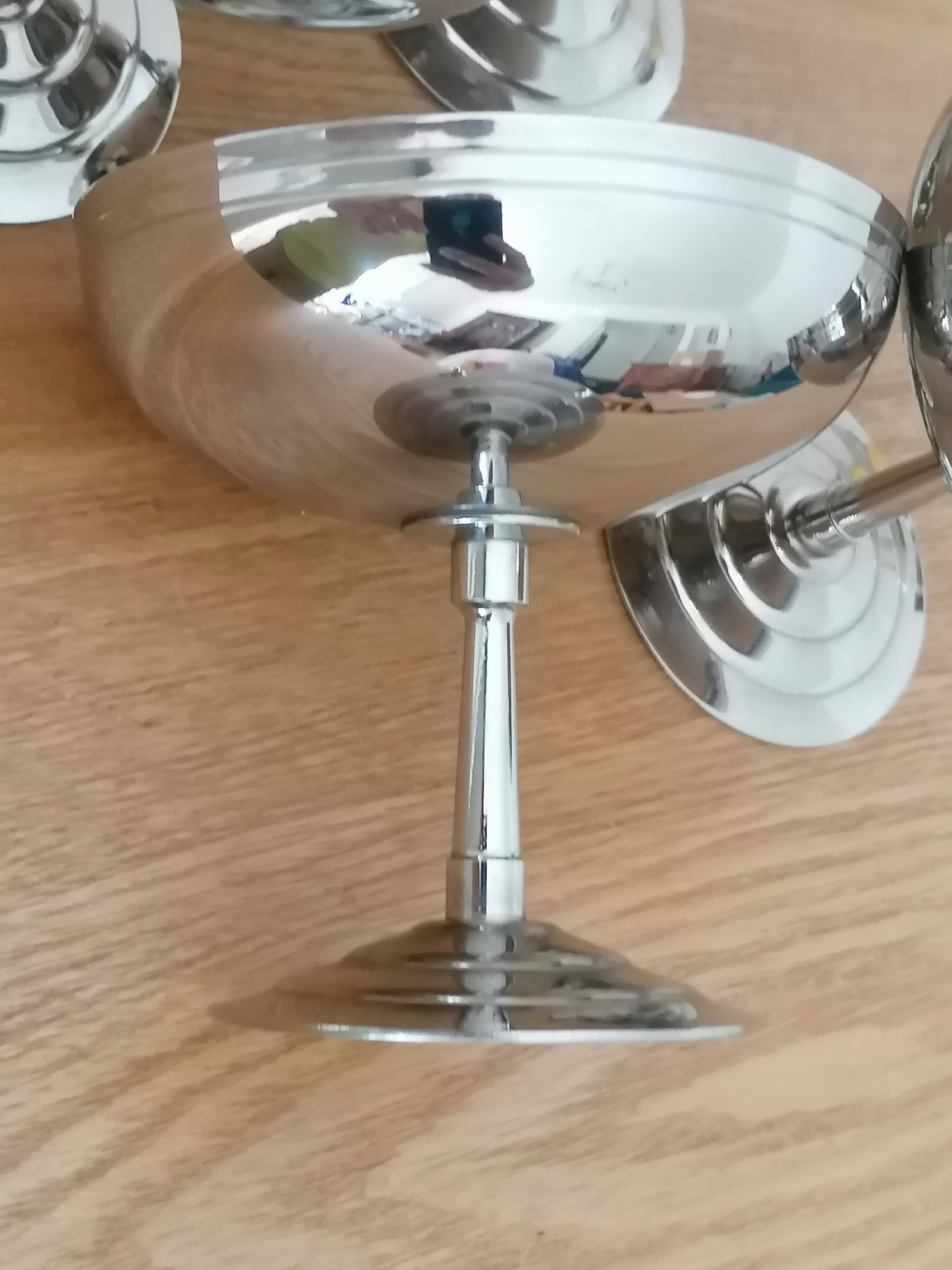 6 ice cream bowls Remi Letang stainless steel 18/10