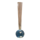 Vase soliflore à long col sur base boule sulfure