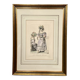 Gravure de mode, les Parisiennes , datée 1828