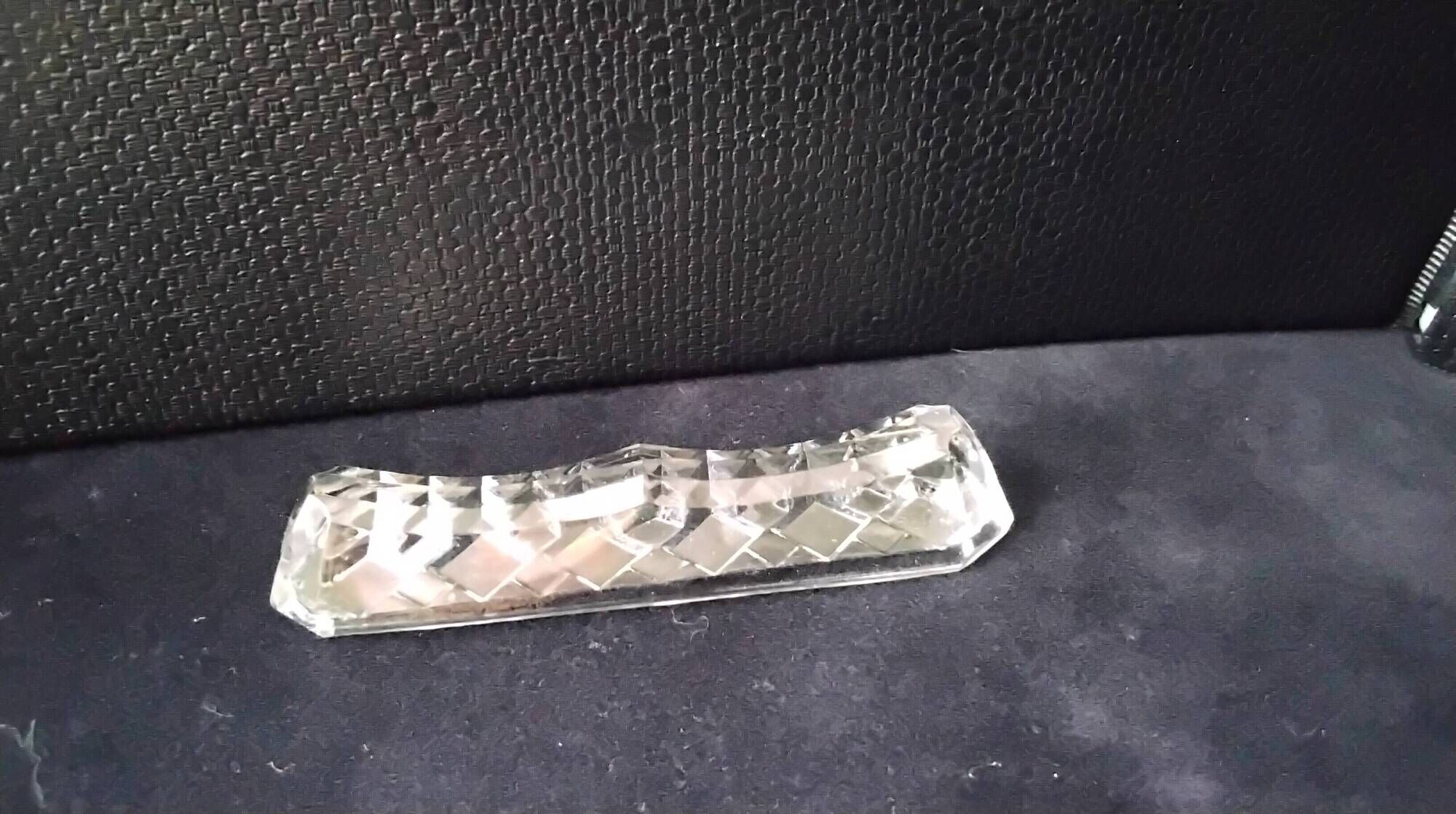 Box of 6 lead crystal knife rests