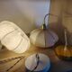 Duo de suspensions en Verre de Clichy rose
