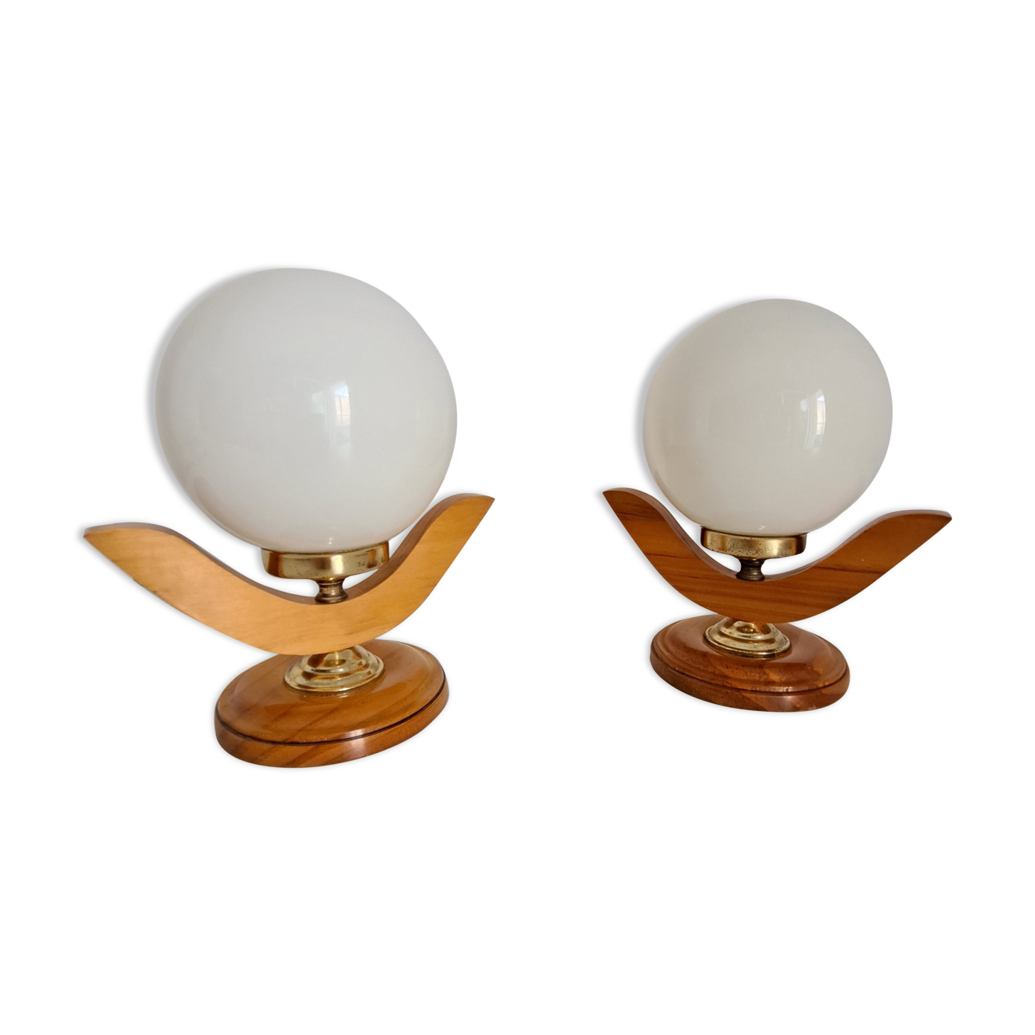 Pair of vintage bedside lamps