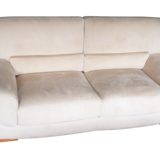 Two beige sofas