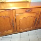 Louis XV oak and cherry wood sideboard