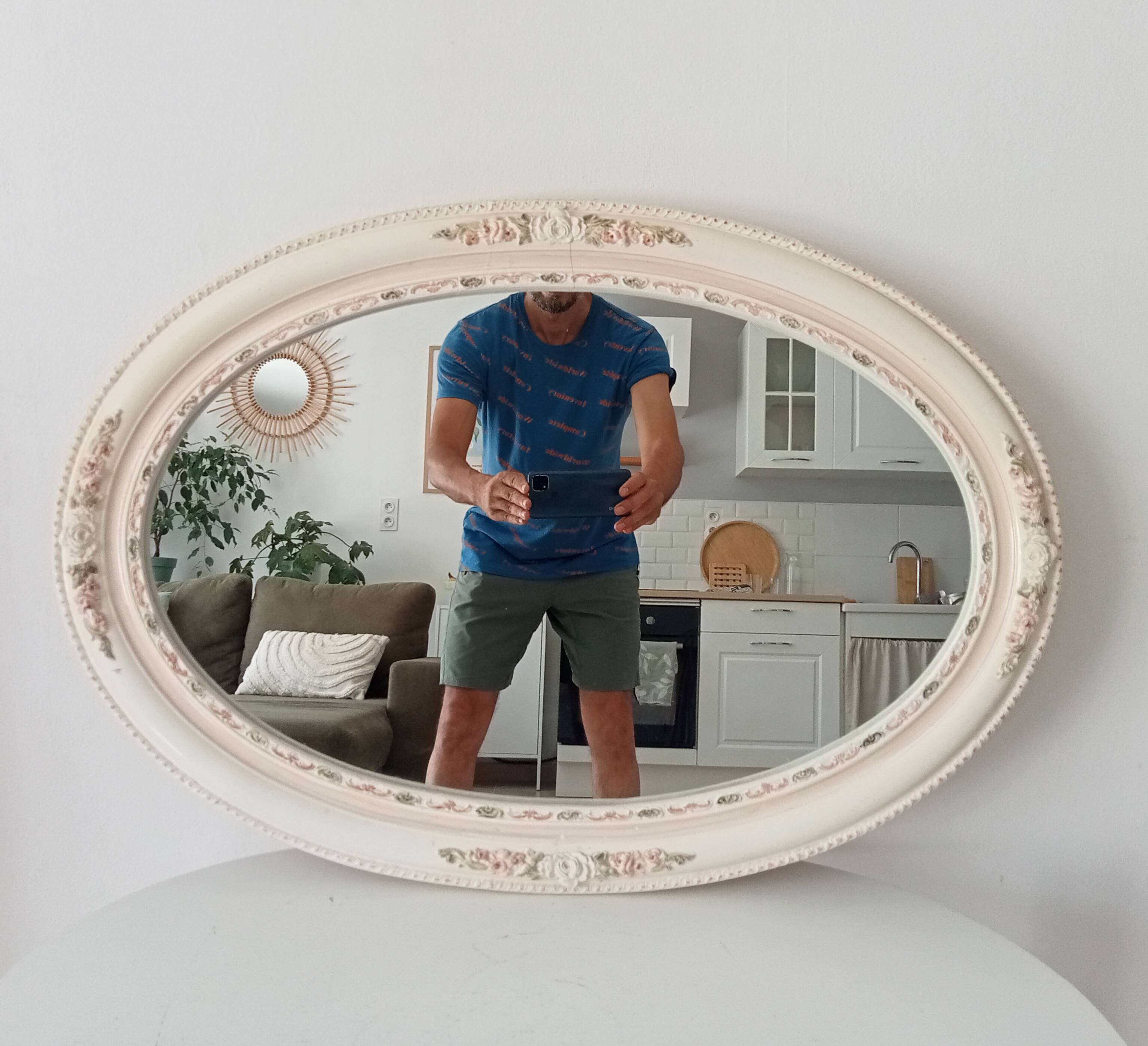 Vintage ceramic mirror from the 60s/70s.