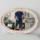 Vintage ceramic mirror from the 60s/70s.
