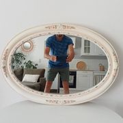 Miroir vintage en céramique années 60/70