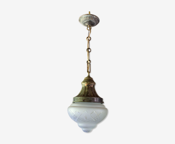 Lamp with bevelled day offal 21 cm diameter