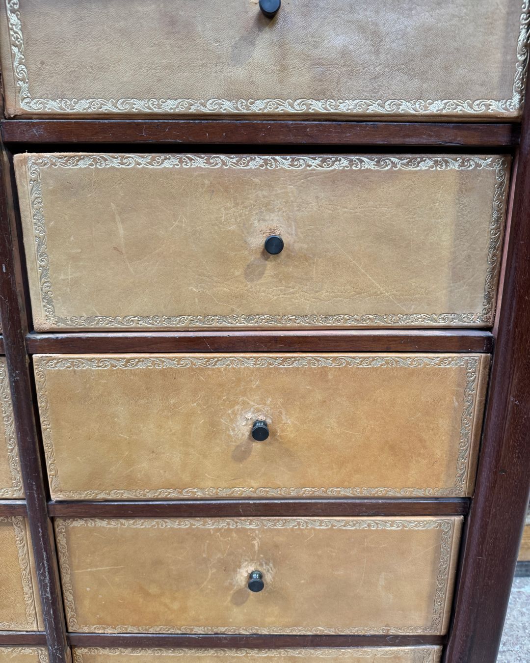 Mahogany writing cabinet
