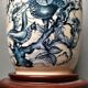 Tetras Lamp Foot - China - XXth - A lustro (ceramic)