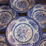 Set of 1à English porcelain plates