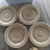 Set of 4 Pagnossin cups and saucers with vintage floral pattern
