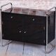 Bauhaus Cabinet in Chrome-Plated Steel by R. Slezák, Czech, 1930s