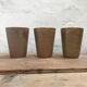 Trio de verres en grès Digoin