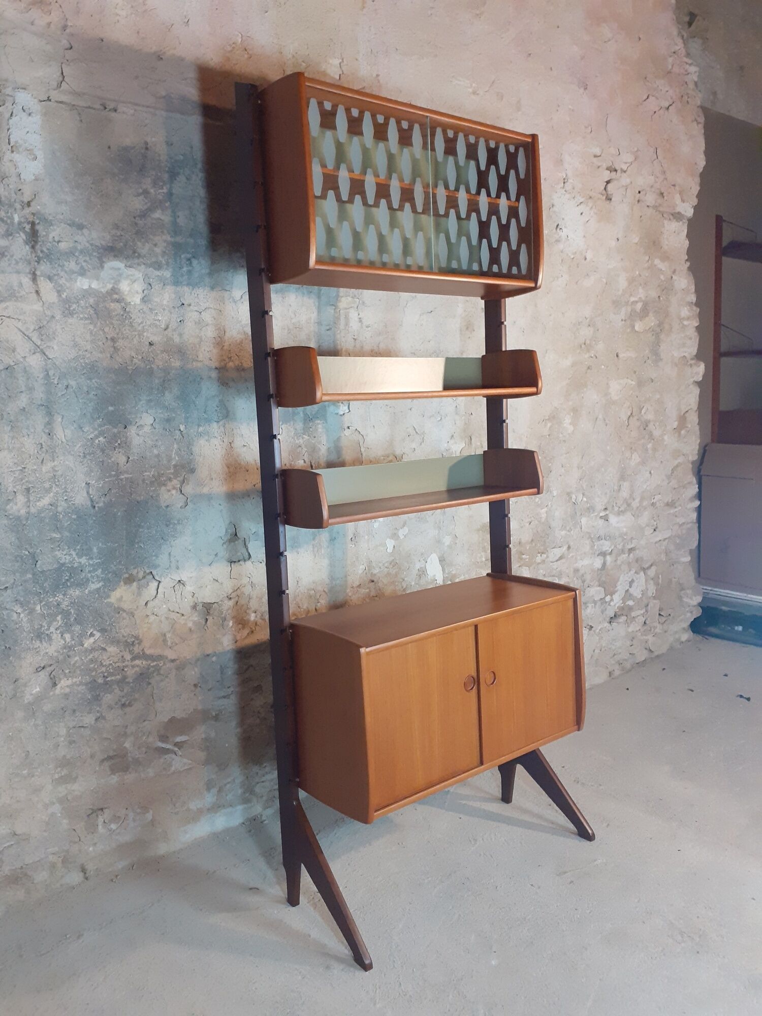 Furniture Of Storage 1 module in Teck "Ergo" by John Texmon, Mid-Century Scandinavian 1960s
