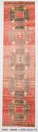 3x10 Rose Red Turkish Vintage Runner Rug,  80x309Cm SK 20304