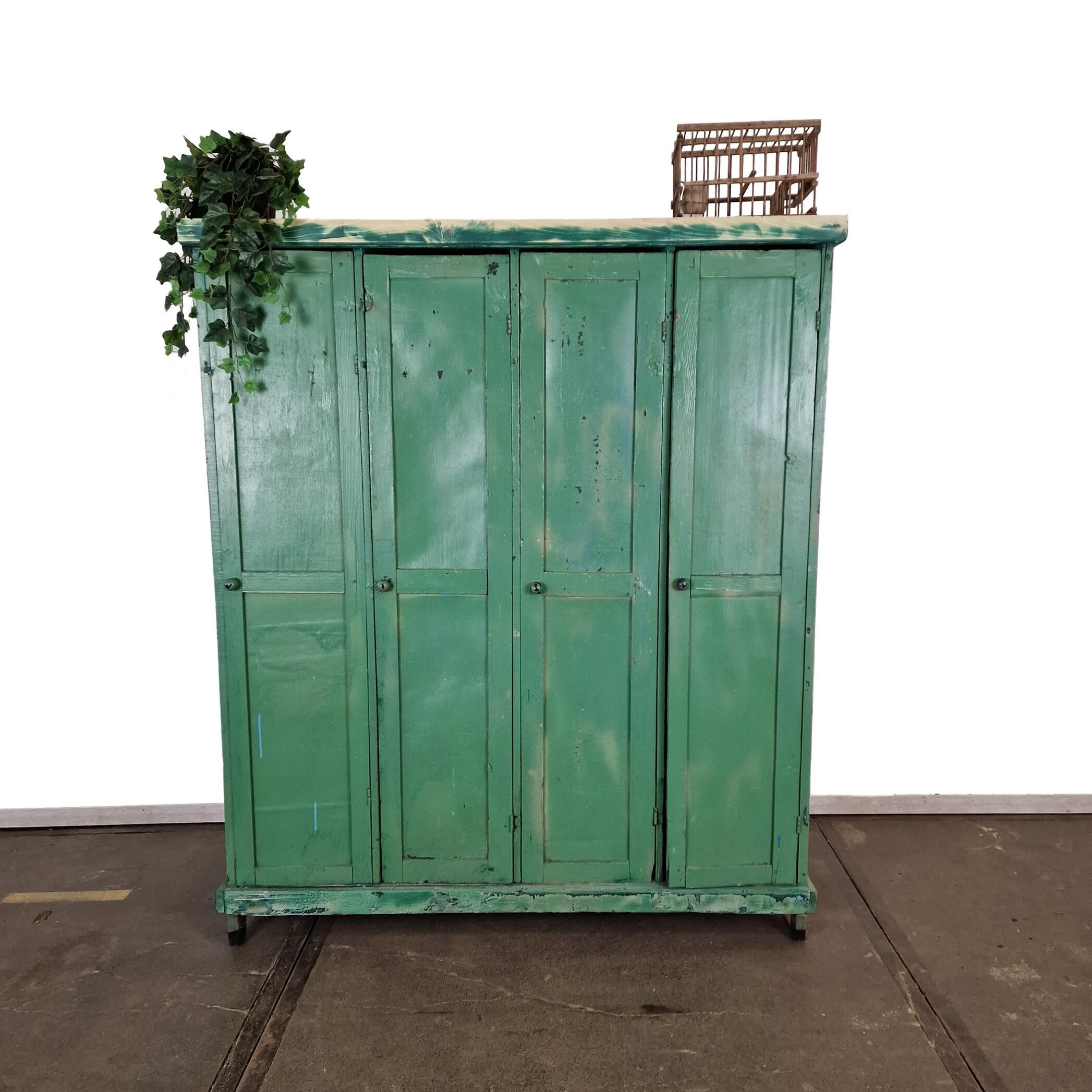 Vintage wooden locker