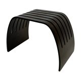 Table d'appoint tabouret en contreplaqué courbé danois design années 80