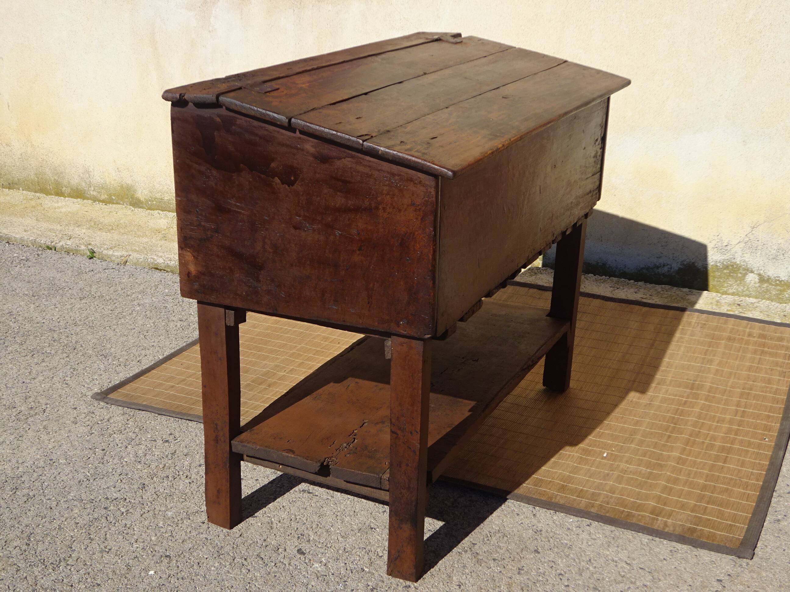 Antique oak furniture, dish drainer