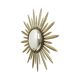 Mid Century Copper Plated Metal Sun Mirror Deknudt Convex 55cm
