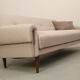 Scandinavian 3-seater sofa in beige, completely restored