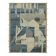 Handwoven Turkish Rustic 275 cm x 365 cm Blue Wool Carpet