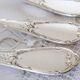 Dessert spoons, silver teaspoons, 18G